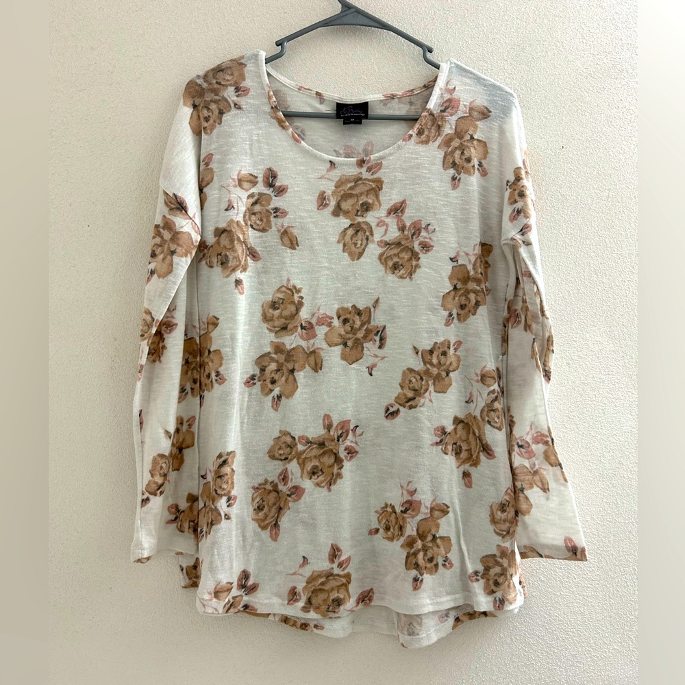 Maternity Floral Print Women's Top size Medium